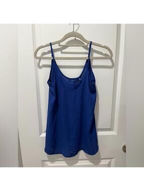 NWT apt 9 blue sheer spaghetti strap blouse women’s size XS